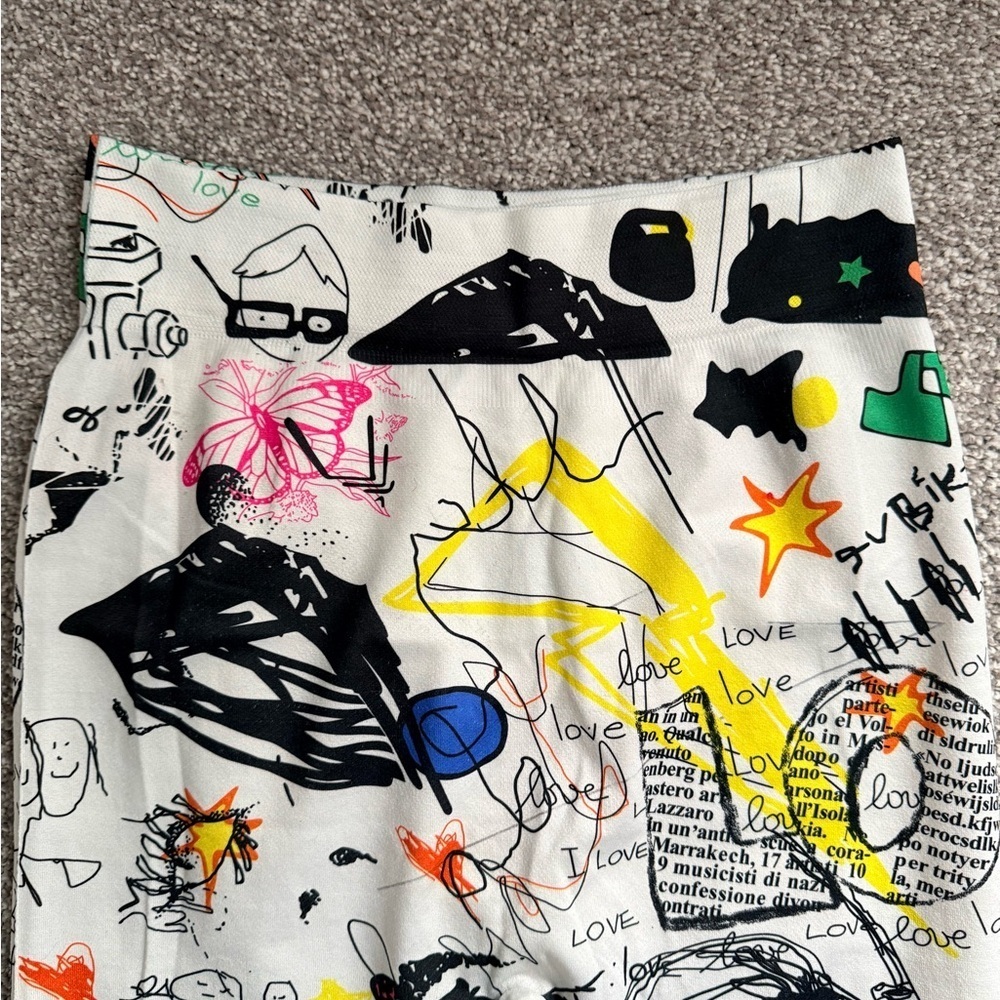 Wish Colorful Graphic Print Leggings - Picture 4 of 4